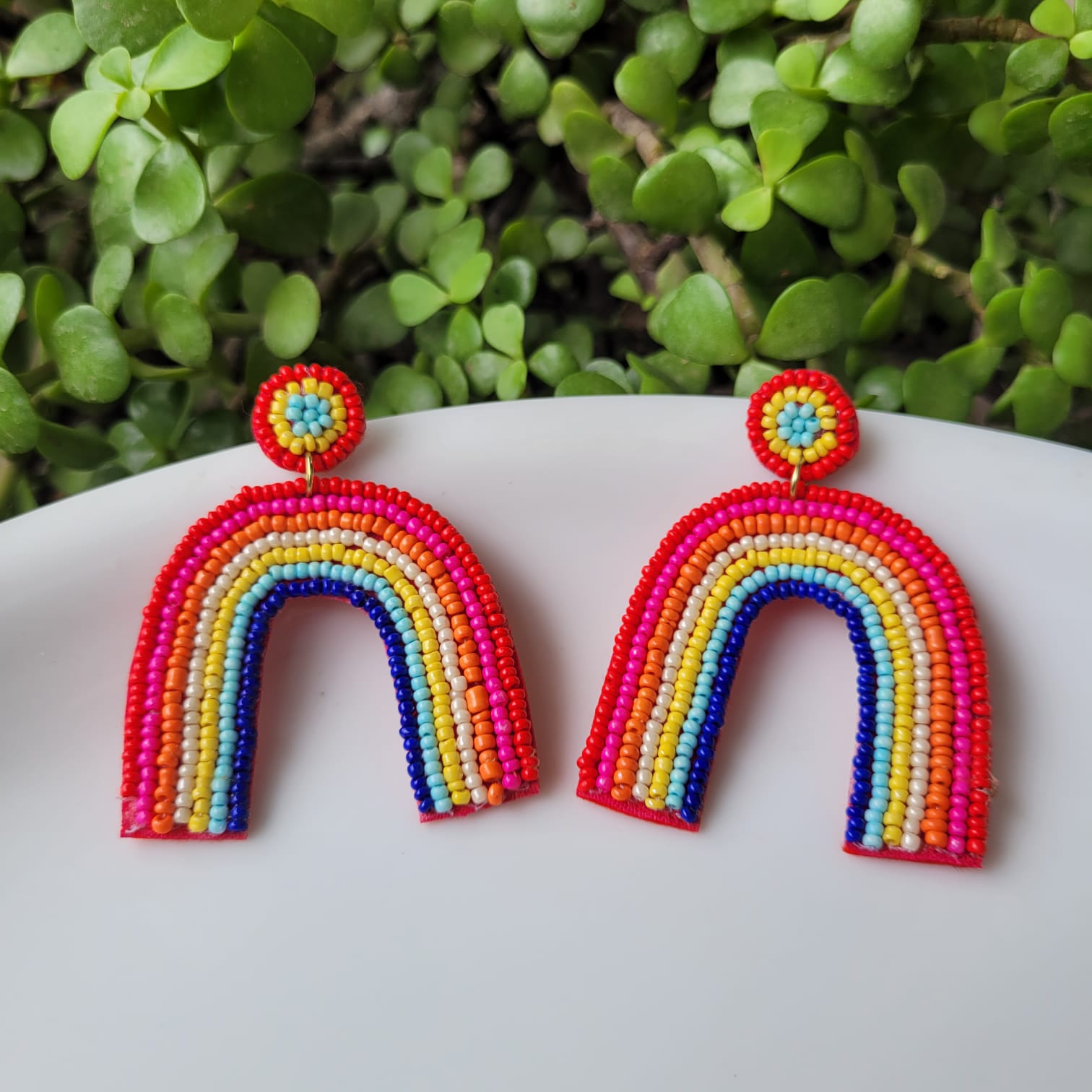 Rainbow Design Earrings SenseOfSelf rainbow-design-earrings-senseofself