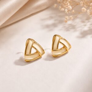 Hollow Triangular Earrings