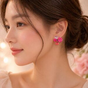 Blossom Crystal Drop Earrings