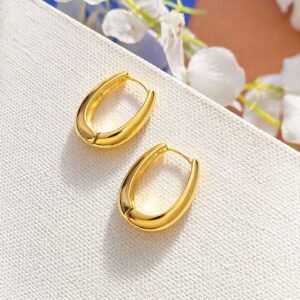 Luxe Oval Hoops