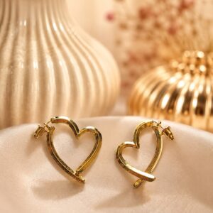 Open Heart Earrings