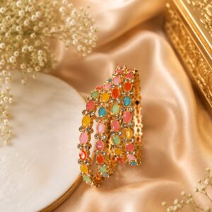 Multicolored Beads Bangles