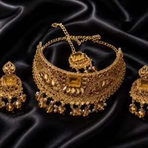 Royal Gold Choker Necklace Set