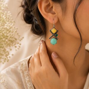 Boho Geometry Cross Drop