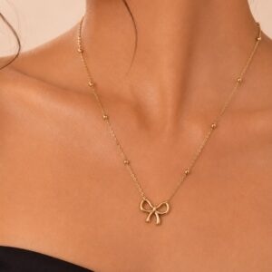 Bow Pendant Necklace