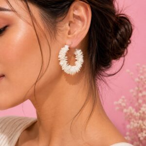 Gajra Hoop Earrings