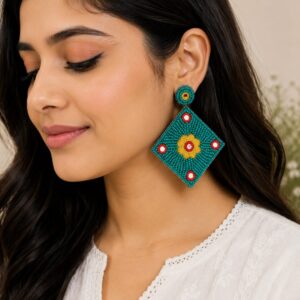 Rangoli Beaded Earrings