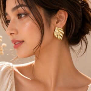 Gold Leaf Earrings