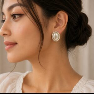 Pearl Oval Studs
