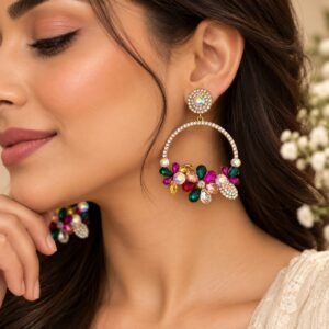 Aurora Crystal Hoops