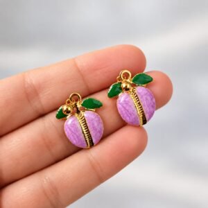 Lavender Peach Earrings