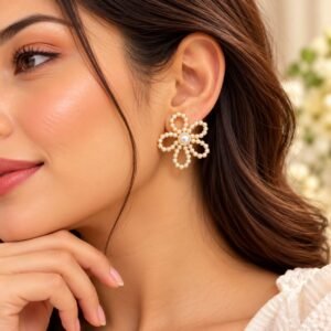 Pearl Floral Earrings