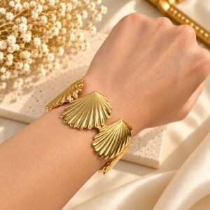 Golden Cascade Cuff